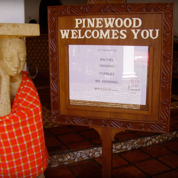 welcome board